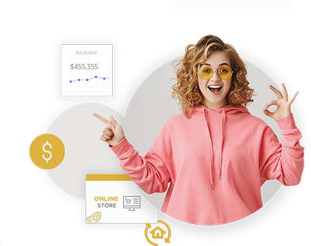 Lowest commision per transaction is charged for your online store at Builderfly.